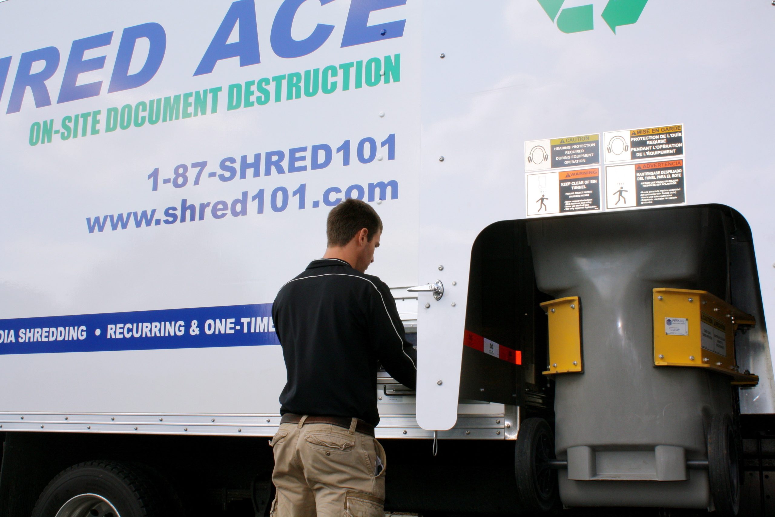 worker using trucks control